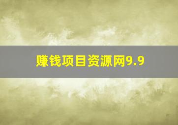 赚钱项目资源网9.9