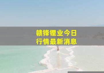 赣锋锂业今日行情最新消息