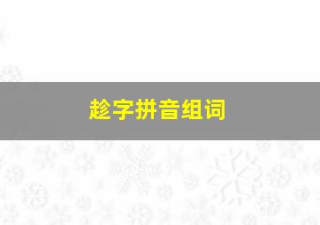 趁字拼音组词