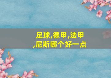 足球,德甲,法甲,尼斯哪个好一点