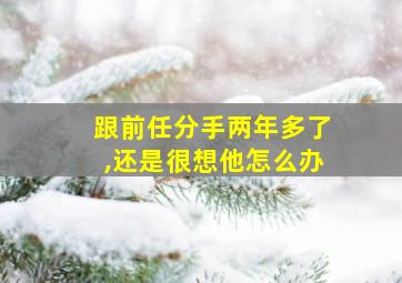 跟前任分手两年多了,还是很想他怎么办