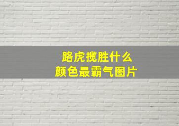 路虎揽胜什么颜色最霸气图片