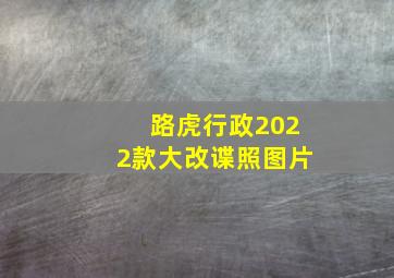 路虎行政2022款大改谍照图片