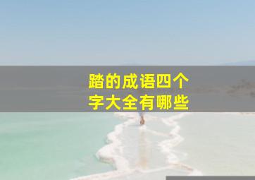 踏的成语四个字大全有哪些