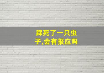 踩死了一只虫子,会有报应吗