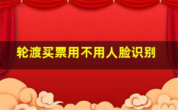 轮渡买票用不用人脸识别