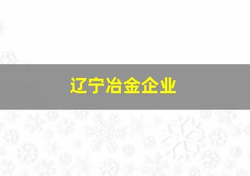 辽宁冶金企业