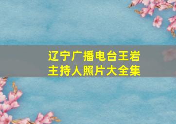 辽宁广播电台王岩主持人照片大全集