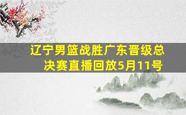 辽宁男篮战胜广东晋级总决赛直播回放5月11号