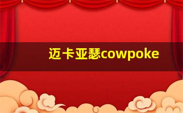 迈卡亚瑟cowpoke