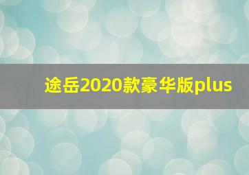 途岳2020款豪华版plus