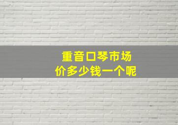 重音口琴市场价多少钱一个呢