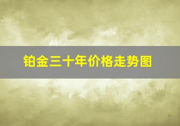 铂金三十年价格走势图