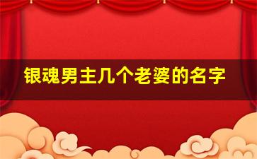 银魂男主几个老婆的名字