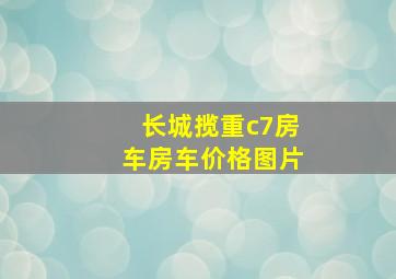 长城揽重c7房车房车价格图片