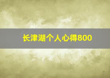 长津湖个人心得800