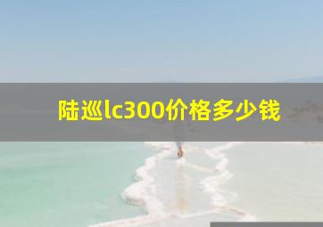 陆巡lc300价格多少钱