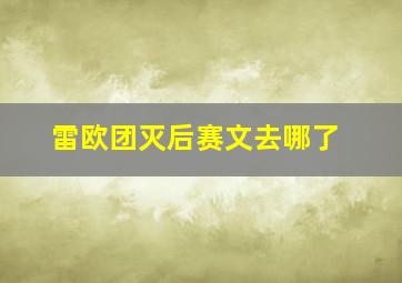 雷欧团灭后赛文去哪了