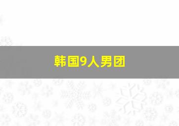 韩国9人男团