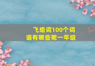 飞组词100个词语有哪些呢一年级