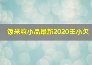 饭米粒小品最新2020王小欠