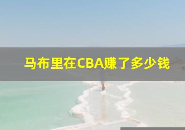 马布里在CBA赚了多少钱