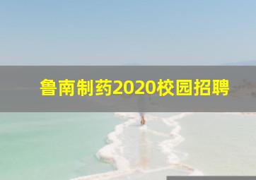 鲁南制药2020校园招聘